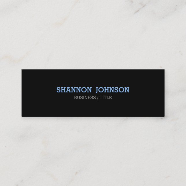 Mini Narrow Clean and Simple business card (Front)