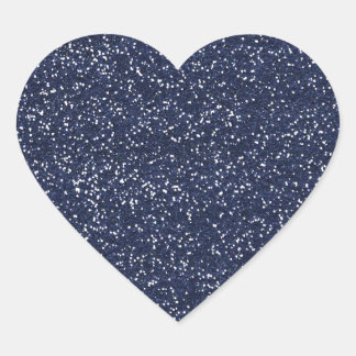 MINI NAVY BLUE GLITTER TEXTURE TEMPLATE BACKGROUND HEART STICKER