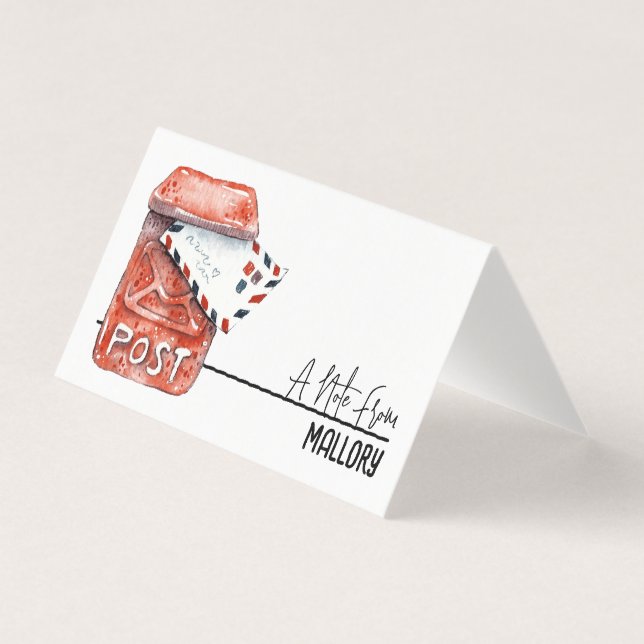 Mini Note Cards Personalized with Your Name (Front)