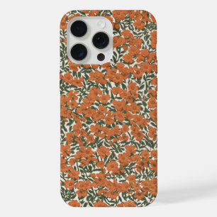 mini orange flowers design iPhone 15 pro max case