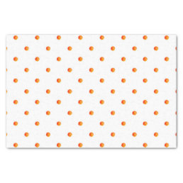 Mini Orange Polka Dots Tissue Paper