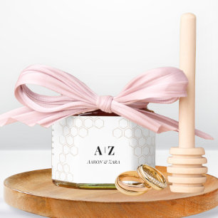 Mini Party Favor Wedding Thank You Gift - Edible Honey Jar Favors