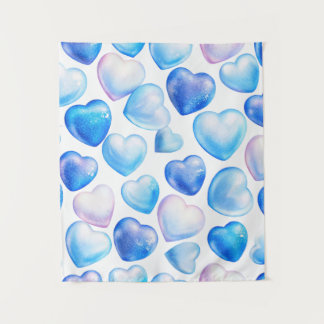 "Mini Pastel Heart Wall Tapestry – 34x40"