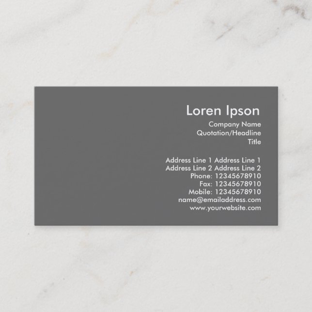 Mini Photocard Template Business Card (Front)