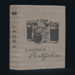 Mini Photography Photo Portfolio Personalized Mini Binder<br><div class="desc">PLEASE NOTE - this is a mini folder that fits smaller size paper than standard letterhead. Add your own name or the person you wish to give this to as a gift easily. Just type over the text in the spaces under the 'personalize it' heading. If you wish to move...</div>