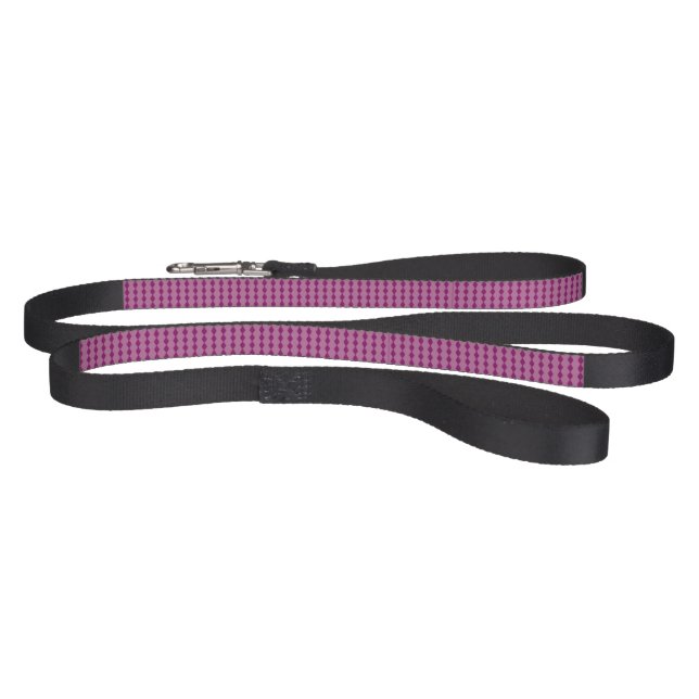 Mini Pink Diamond Pattern Pet Leash (Full)