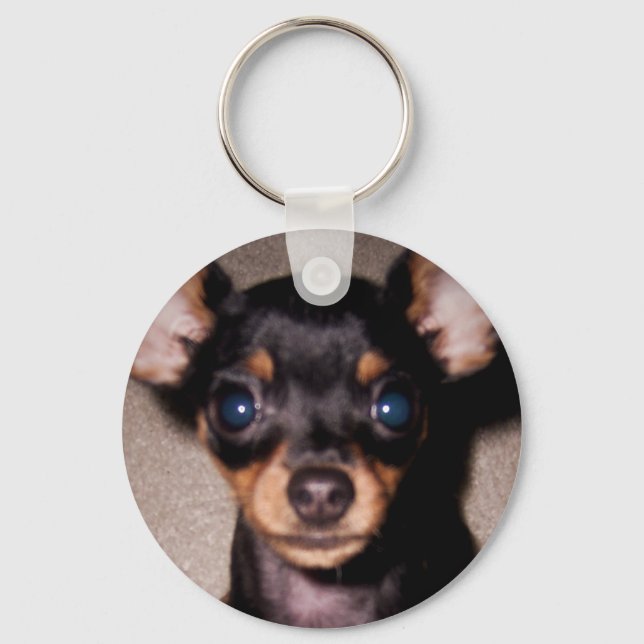 mini pinscher. keychain (Front)