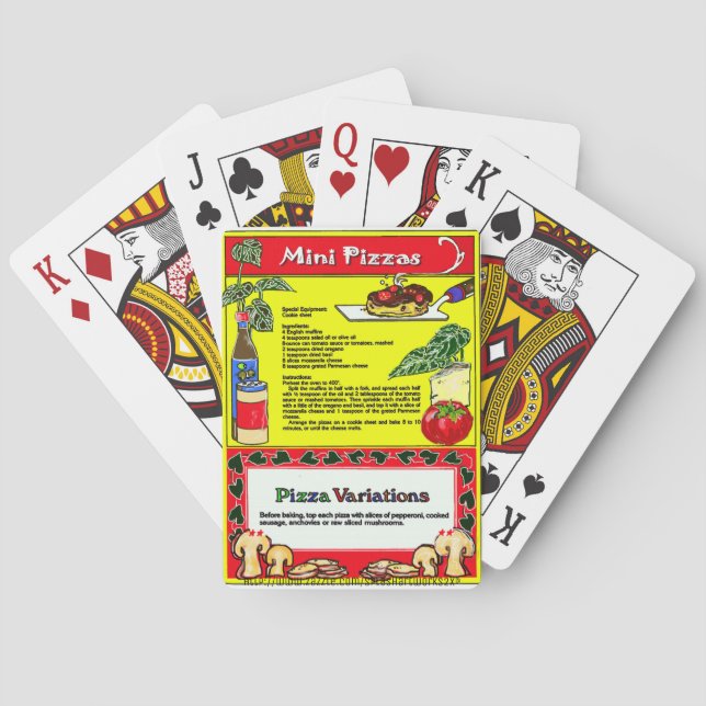 "Mini Pizza" Poker Cards (Back)