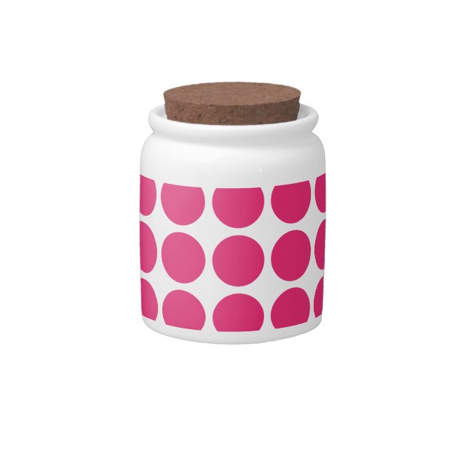 Mini Polka Dots Candy Jar (Front)