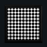 Mini Polka Dots Gift Box<br><div class="desc">Cute and trendy Mini Polka Dots Gift Box. This design features small circle polka dots in black and white. Text can be added to this design to give it a personal touch.</div>