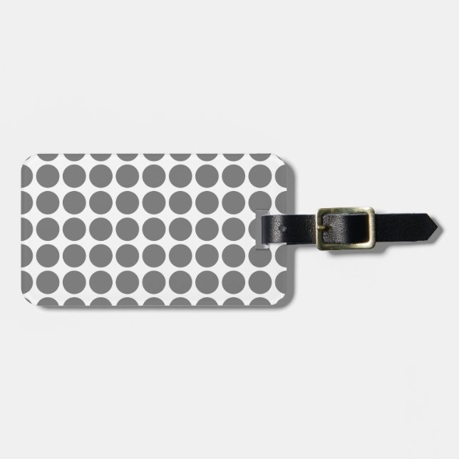 Mini Polka Dots Luggage Tag (Front Horizontal)