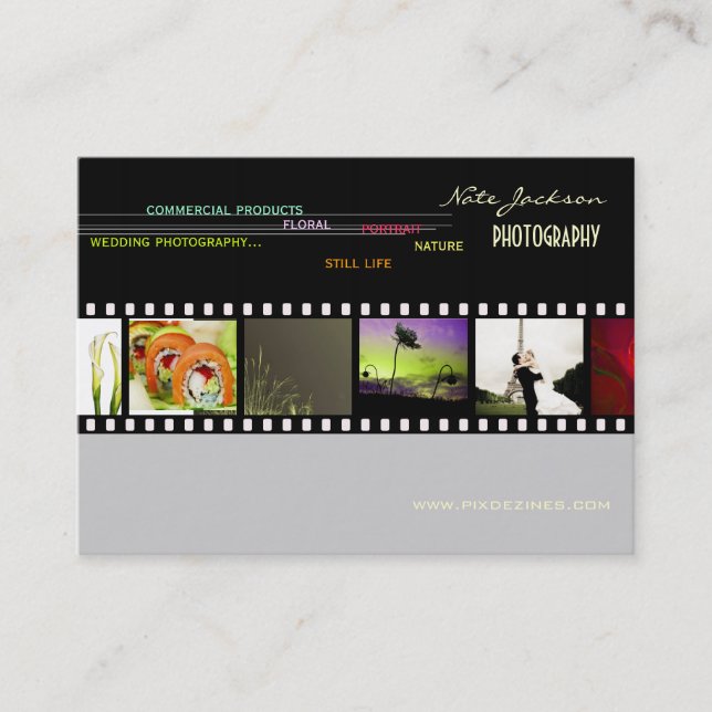 Mini Portfolio business cards photos template (Front)