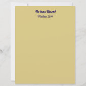 Mini Poster with bible verse & desert background (Back)