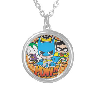 Mini Pow Silver Plated Necklace
