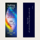 Mini prayer bookmark (Front & Back)