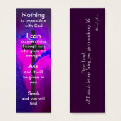 Mini prayer bookmark (Front & Back)