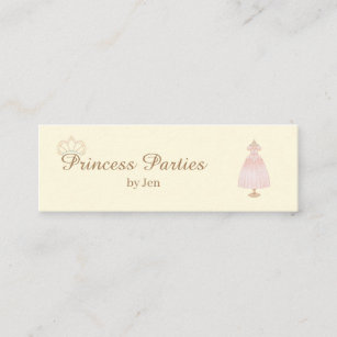 Mini Princess Party Business Card