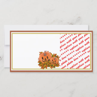 Mini Pumpkins with Fall Leaves Photo Frame