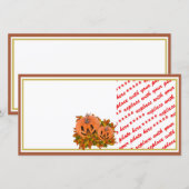 Mini Pumpkins with Fall Leaves Photo Frame (Front/Back)