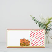 Mini Pumpkins with Fall Leaves Photo Frame (Standing Front)