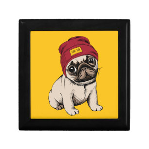 Mini Puppy Hipster Pug Gift Box