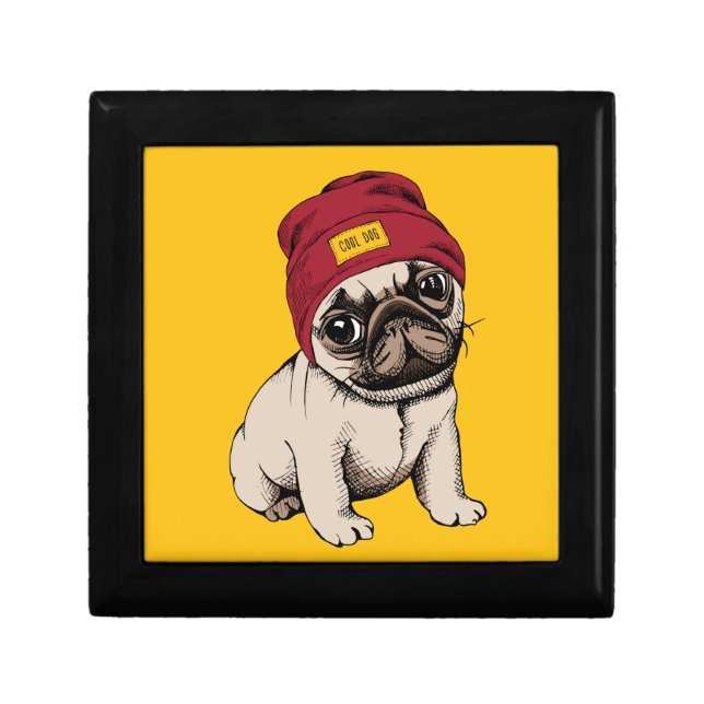 Mini Puppy Hipster Pug Gift Box (Front)