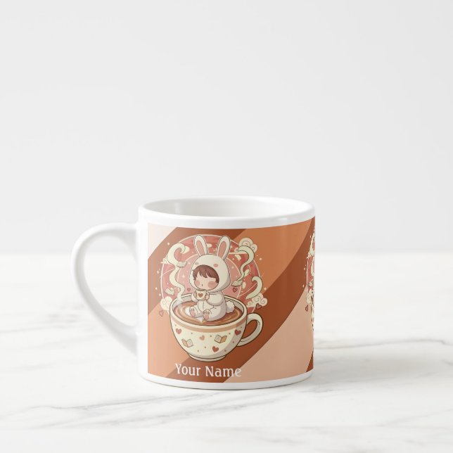 Mini Rabbit Espresso Shot Coffee Cup (Left)