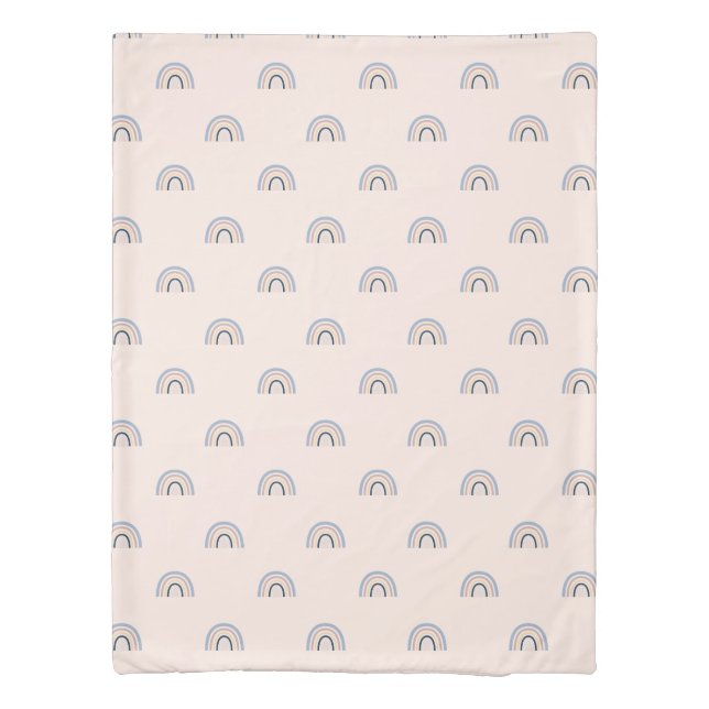 Mini Rainbow Pattern Reversable Kids Bedroom Duvet Cover (Back)