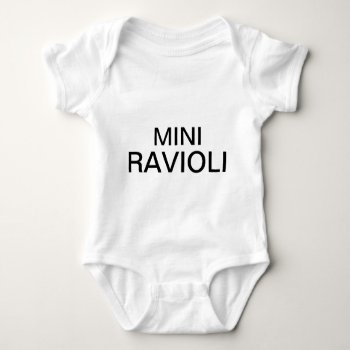 Mini Ravioli Baby Bodysuit by trish1968 at Zazzle