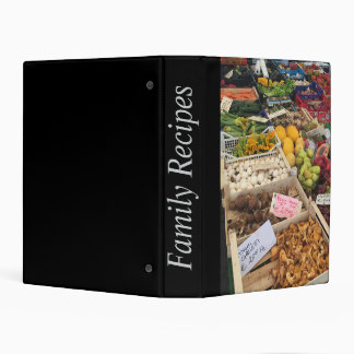 Mini Recipe Binder with food market image