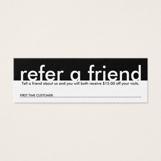 mini refer a friend (Front)