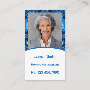 Mini Resume Card Networking Card Blue Modern