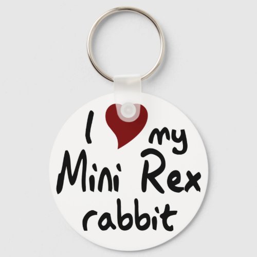 Mini Rex rabbit Keychain
