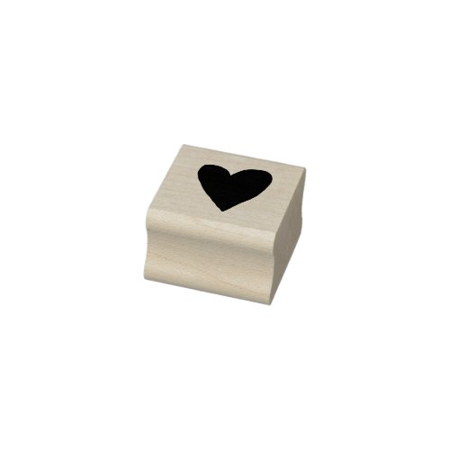 Mini rubber stamp heart