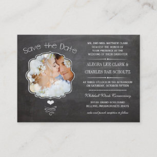 Mini Save the Date Cards-with all your information Loyalty Card