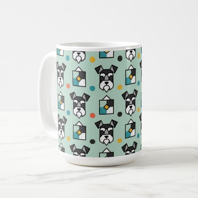 Mini Schnauzer Art Coffee Mug (Front Left)