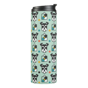 Mini Schnauzer Art Thermal Tumbler