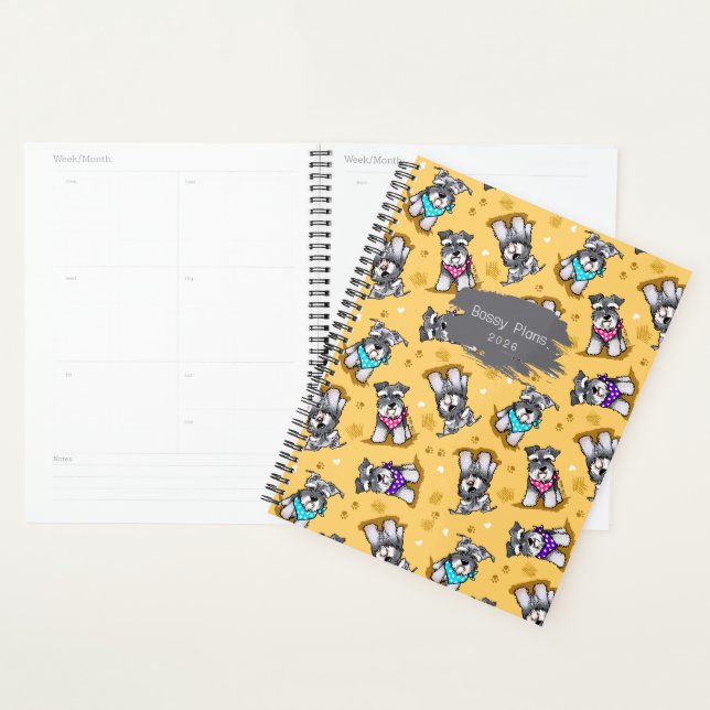 Mini Schnauzer KiniArt  Planner (Display)