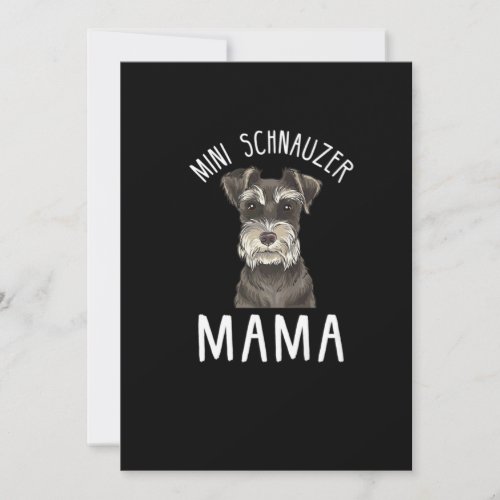 Mini Schnauzer Mom T_Shirt  Mini Schnauzer Mama Save The Date