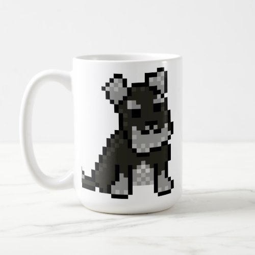 Mini Schnauzer Pixel Art Mug