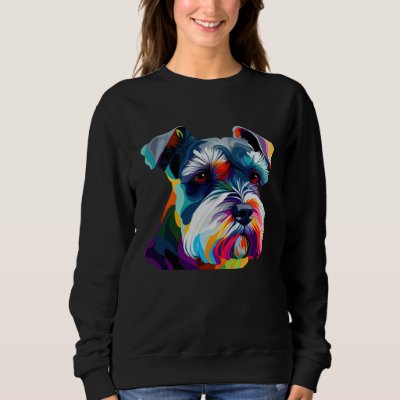 Mini Schnauzer  Schnauzer Pop Miniature Schnauzer Sweatshirt