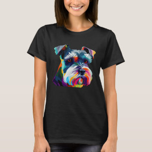 Mini Schnauzer  Schnauzer Pop Miniature Schnauzer T-Shirt