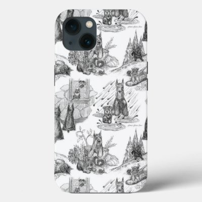 MINI SCHNAUZER Terrier Black Toile iPhone 13 Case