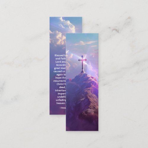 Mini Scripture Bookmark  Easter Card Insert