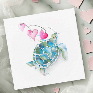 Mini Sea Turtle Valentines Day Cards