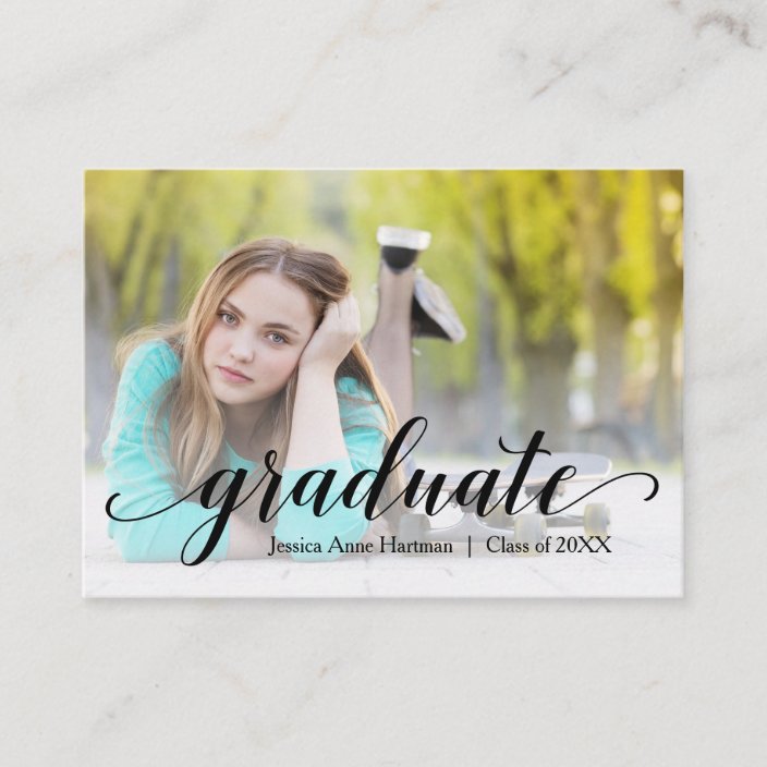 Mini Size 3 5 X 2 5 Grad Photo Invite Cards Zazzle Com Mini Size 3 5 X 2 5 Grad Photo Invite Cards Zazzle Com