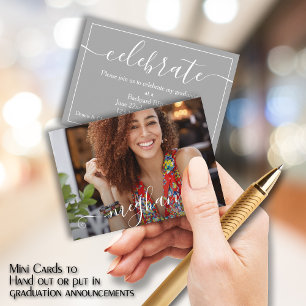 MINI Size 3.5" X 2.5" Photo Graduate Invitations