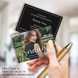 MINI Size 3.5" X 2.5" Photo Graduate Invitations