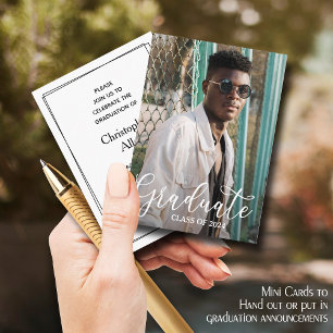 MINI Size Photo Graduation Invitations