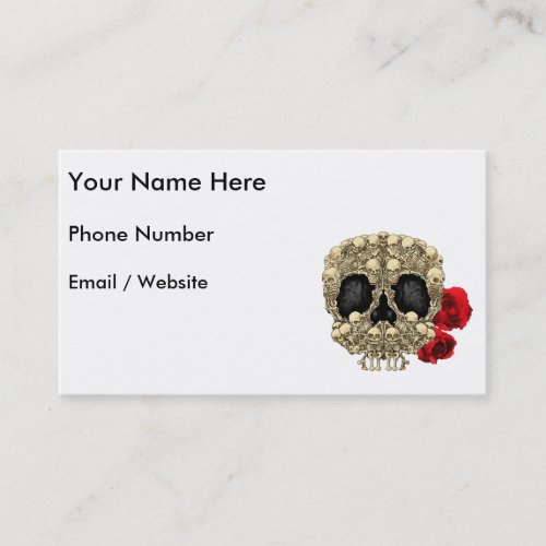 Mini Skeletons Sugar Skull Business Card